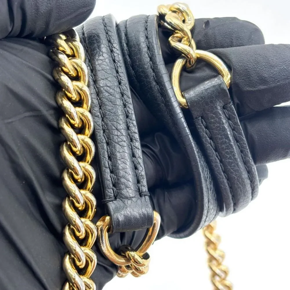Louis Vuitton My Lock Me Chain Shoulder Bag Brown Beige